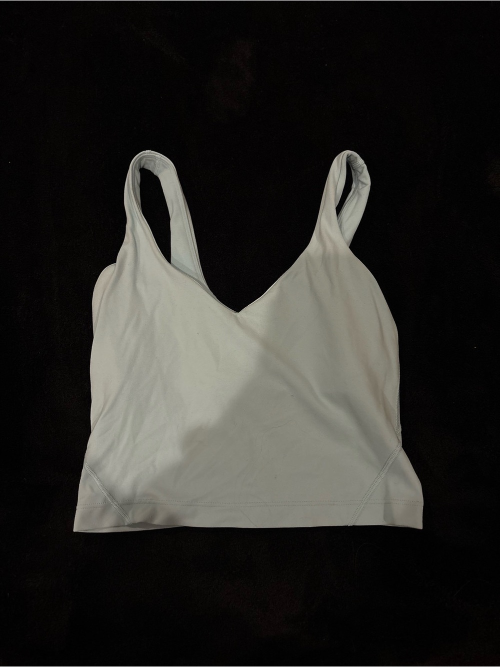lululemon athletica blue V-Neck Cropped Tank size 2